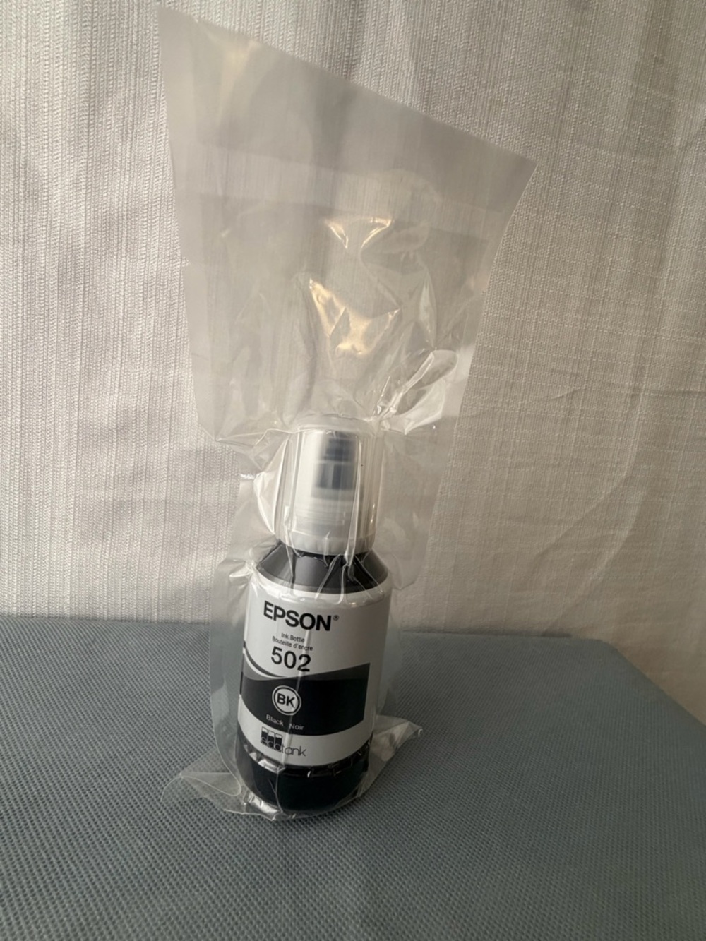 Epson 502 Black Ink Bottle 127ml EcoTank Genuine New Sealed(F149),